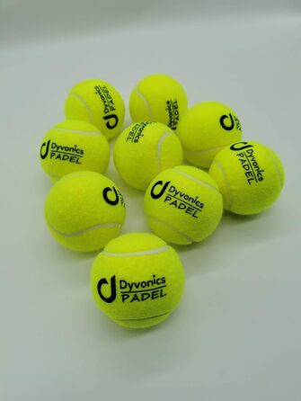 Падельні м'ячі Dyvonics, жовті, 9 шт. (3 туби по 3 м'ячі)