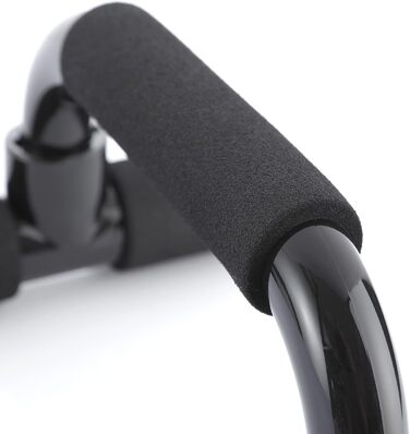 Набір для віджимань BODYMATE - 2 шт. - Нековзні ручки для віджимань, Push-Up Bars для силових та м'язових тренувань, чорний колір