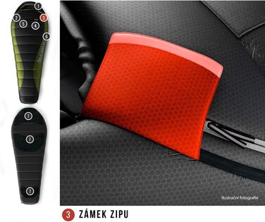 Сплячий мішок Husky Dinis -10°C, 940g, унісекс, для дорослих (жінок та чоловіків)