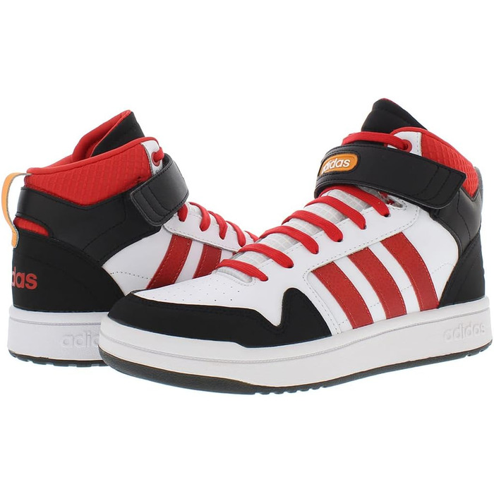 Баскетбольне взуття Adidas для чоловіків (46 EU, білий, червоний, чорний)