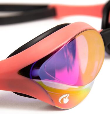 Окуляри для плавання ARENA Cobra Ultra Swipe, дзеркальні, антивідблискові, унісекс, полікарбонат, фіолетово-коралові