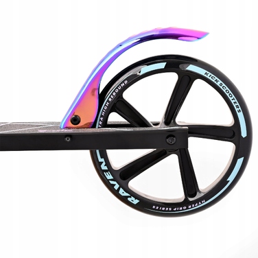 Складаний самокат RAVEN Estelle PRO Black Neo Chrome, амортизатор 200 мм