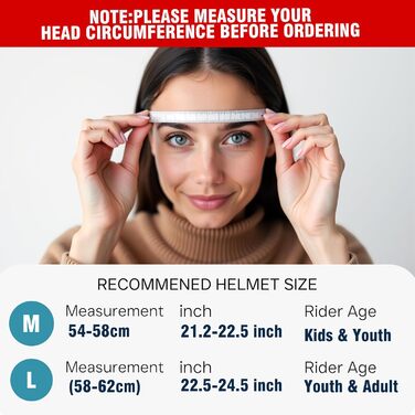 Шолом для сноуборду та гірськолижного спорту для чоловіків, жінок та дітей, регульований розмір, 3-рівнева вентиляція, міцна PC-оболонка з EPS-піною, розмір L (58-62 см)