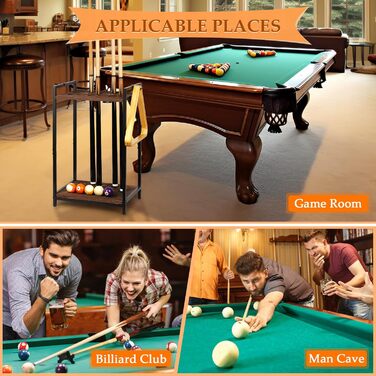 Стійка для київ (10 київ) - органайзер для більярдних київ, чорний, з підсвічуванням