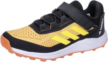 Дитячі кросівки adidas Terrex Agravic Flow для трейлраннінгу, унісекс, на липучці (28 1/2 EU, Semi Spark Spark Amber Tint)