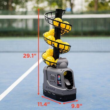 Pickleball машина з авто-гойдалки: регулювання кута та швидкості, портативна для гри в приміщенні та на вулиці