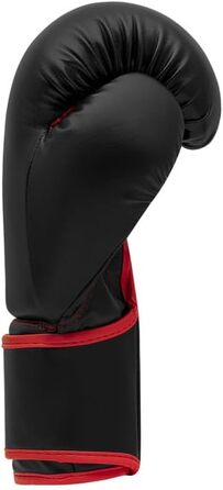 Боксерські рукавички adidas Hybrid 80, 12 oz, чорні/червоні, для боксу, кікбоксингу, ММА, фітнесу, для дітей та дорослих