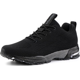 Кросівки Hitmars для чоловіків та жінок. Потужні спортивні кросівки для бігу та занять спортом. Чорний колір, розміри 36-48 EU. Модель N1