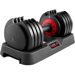 Гантелі CURSOR FITNESS чавунні, регульовані, 5 рівнів, для дому, 11.3 кг/25.9 кг