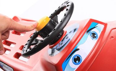 Дитячий санки Zigi-Zet Control: пластикові санки з тяговим тросом та керуванням, 2 кольори (червоний)