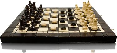 Набір 3в1 Шахи, Нарди, Дама Master of Chess XL 40 см, ручна робота, дорожній набір для дітей і дорослих
