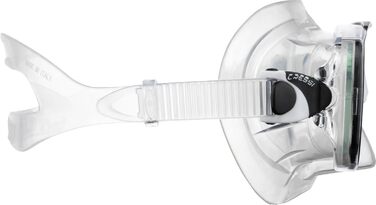 Маска для снорклінгу Cressi Estrella + трубка Seal Dry (комбінований набір, прозора/чорна)