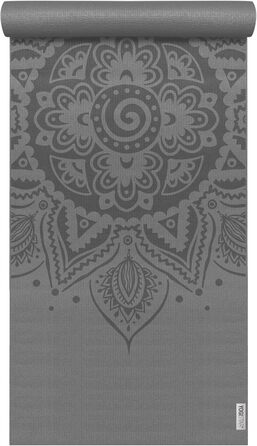 Йога-мат Yogistar Yogimat Basic Art Collection Спіраль Мандала графіт, килимок для йоги, екологічний, нековзкий