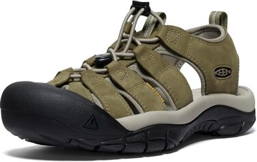 KEEN Newport - чоловічі водяні сандалі з закритим носком, шкіряні (44 EU, Martini Olive Brindle)