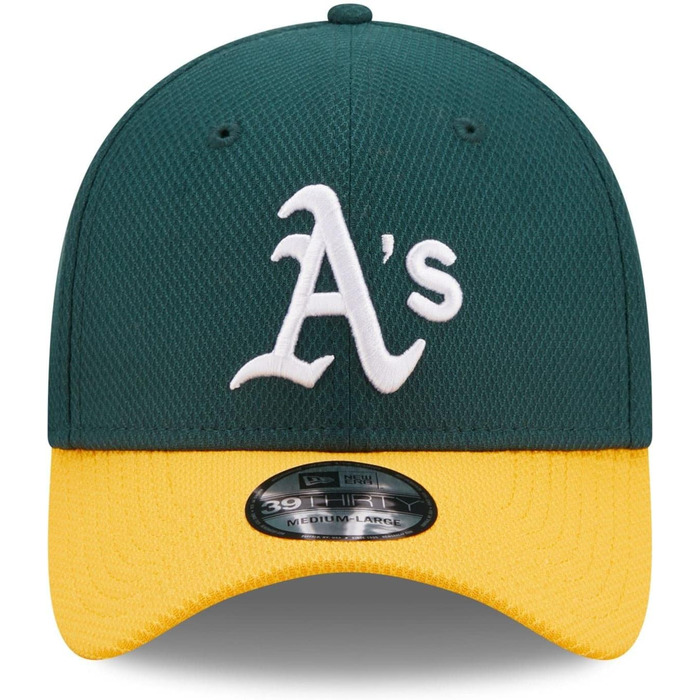 Кепка New Era Oakland Athletics MLB Diamond Era DarkGreen 39Thirty Stretch - XS