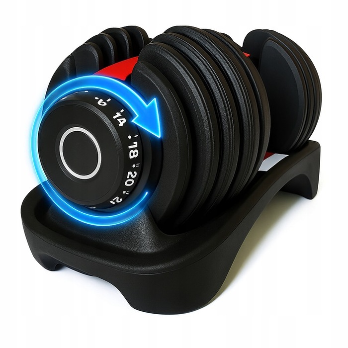 Регульовані чавунні гантелі SportForFun 1 x 24 кг