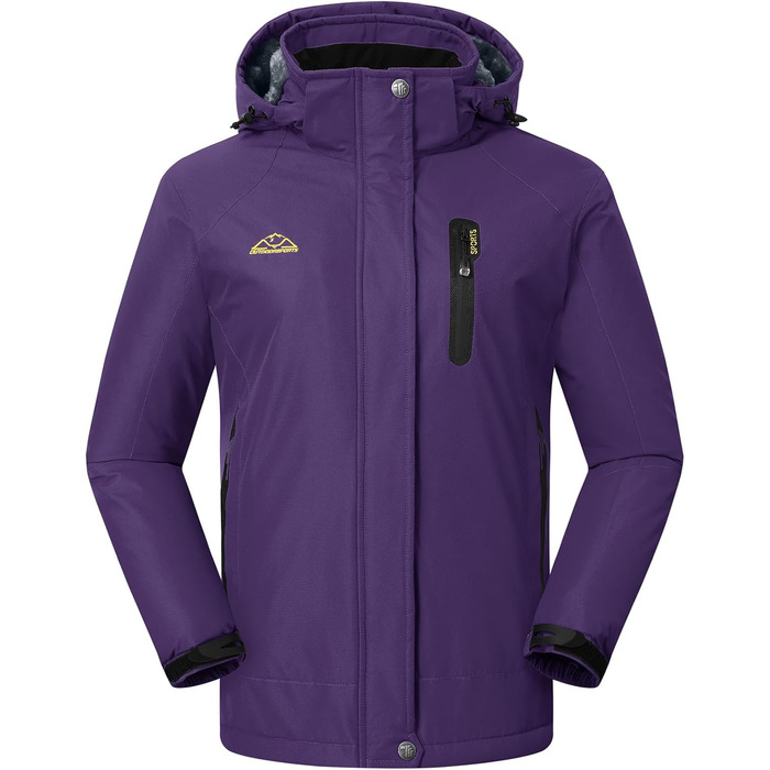 Жіноча зимова куртка YSENTO, водонепроникна, софтшел, тепла, вітрозахисна, для сноуборду та активного відпочинку (фіолетовий, S)