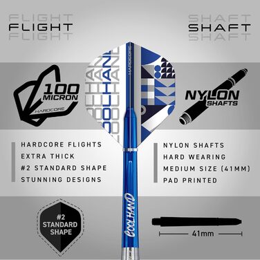 Дарти RED DRAGON Game On Professional Player Series Stahlspitze (Сталеві наконечники) - Комплект для гри з дротиками Coolhand