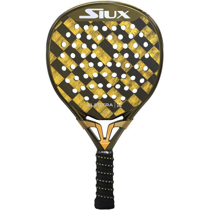 Siux Electra Stupa Pro St4 - чорний ракетковий вид спорту для падел-тенісу, 365г