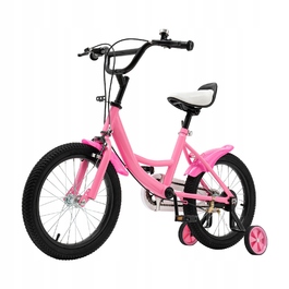 Дитячий велосипед 16 дюймів, жовтий, сталевий, 1 швидкість, з амортизацією