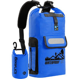 Водонепроникний рюкзак IDRYBAG Dry Bag 40L, 30L, для каякінгу та водних видів спорту (Блакитний)