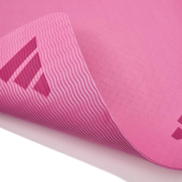Килимок для йоги та пілатеса adidas Premium Yogamatte, 5 мм, протиковзкий, без ПВХ, колір Preloved Fuchsia