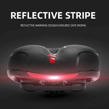 Зручний велосипедний сідло Cloud Comfort Pro: ергономічний, з подвійною амортизацією та Memory Foam, для чоловіків та жінок, блакитний