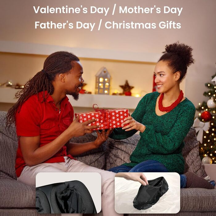 Масажер для колін Comfier бездротовий з підігрівом та вібрацією, 4 рівні нагріву з графеном, подарунок для мами та тата (34.5X18.7X40.5cm)