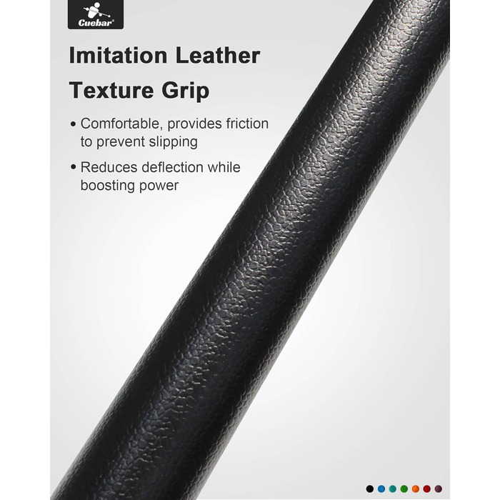 Набір київ для більярду CUEBAR (2 шт.), 58 дюймів, для дорослих, з імітацією шкіряної ручки, 2 кольори та ваги.