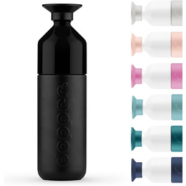 Термос Dopper Insulated Blazing Black 1 л – подвійні стінки, нержавіюча сталь, герметична, зберігає холод 24 год/тепло 9 год, пляшка для води, чаю, кави