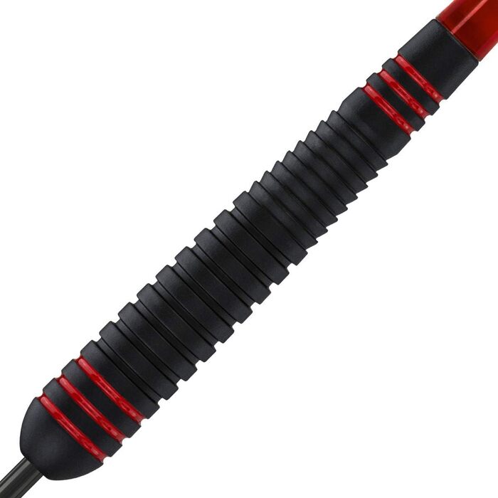 Дарти Ace Rubber Black (Сталеві дротики) з кейсом, 20/22/24/26 г, Supergrip, 100 мікрон Marathon Flights, чорні
