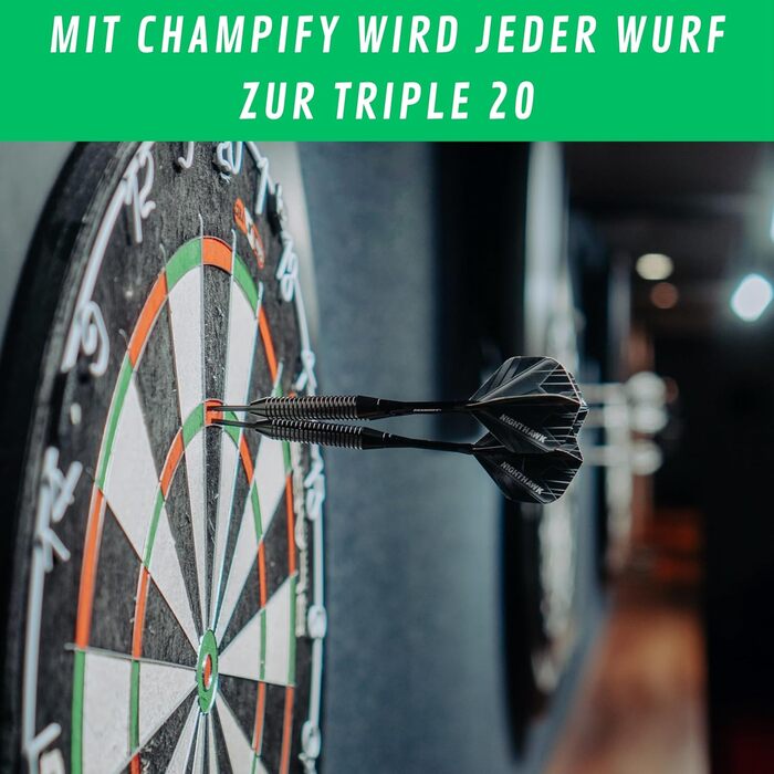 Набір дартс Champify 18 г з латуні, 3 м'які дротики з пластиковими наконечниками, 6 стрижнів, 6 оперень, 30 запасних наконечників, чорний колір, аксесуари для електронної мішені