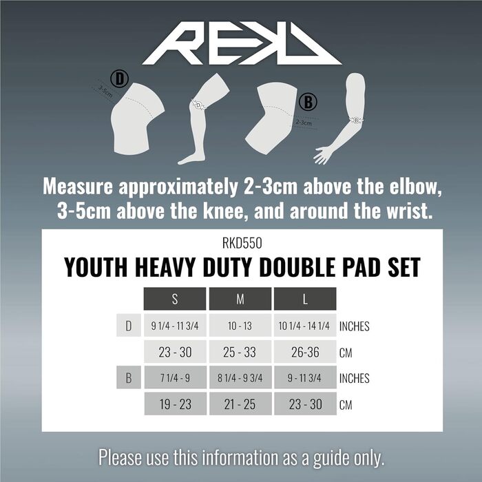 Захисний комплект Rekd Youth Heavy Duty Double Pad для скейтборду, унісекс, для дорослих