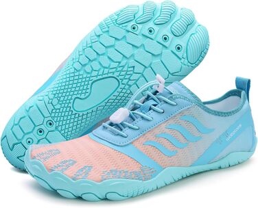 Водні черевики для жінок та чоловіків WateLves, підошва з неслизьким покриттям, широка передня частина, блакитний колір, розмір 37 EU