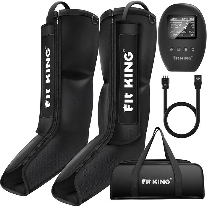 FIT KING масажер для ніг і стоп, компресійний апарат для лімфодренажу, масажер для поліпшення кровообігу, від набряків та судом, без функції нагріву