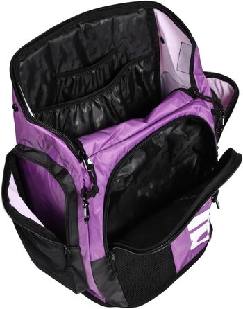 Рюкзак Arena Spiky III 45 літрів, фіолетовий: для плавання, спорту та подорожей. Водовідштовхувальний, з м'якими лямками та відділенням для мокрого одягу