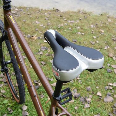 Велосипедне сідло Planet Bike A.R.S. для чоловіків (срібно-чорне) з анатомічним рельєфом