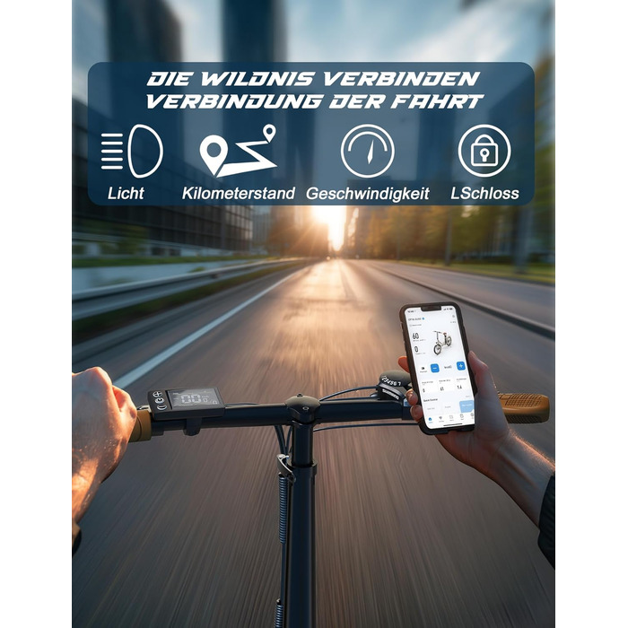 Електровелосипед OT16-2 для дорослих, складаний 20 дюймів, міський e-bike для ком'ютингу з Bluetooth, 3 режими, мотор 250W, знімний акумулятор 48V 17Ah