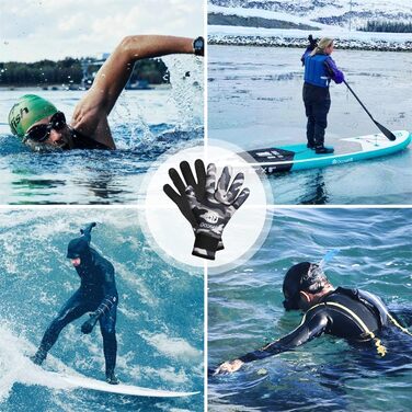 Перчатки з неопрену Goosehi для чоловіків та жінок, 3 мм, для дайвінгу, снорклінгу, падолу, серфінгу, каякінгу (Камуфляж, S)