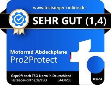 Водонепроникна накривка для мотоцикла Pro2Protect: захист від негоди, для мопедів, ролерів, Vespa, моторолерів