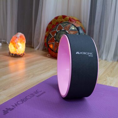 Йога-ролик Mobiclinic Yoga Rad 30x13 см, антиковзкий, європейський бренд, для гнучкості та витривалості, рожевий, легкий у догляді, багатофункціональний