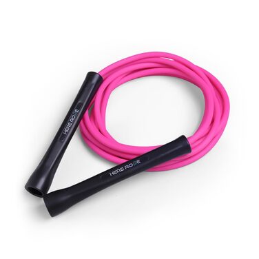 Спортивний скакалка Hererope PVC 6мм для фітнесу та боксу, швидкісна для чоловіків та жінок, 3.1 м, рожева