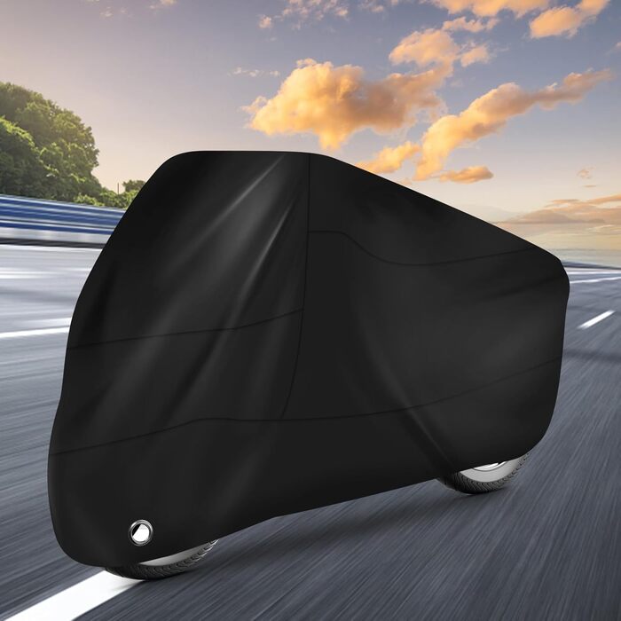 Водонепроникна мотоциклетна накривка Brencco, 210D поліестер, 245x105x125 см