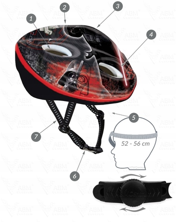 Комплект захисту: наколінники, налокітники та шолом для роликів і скейта Star Wars