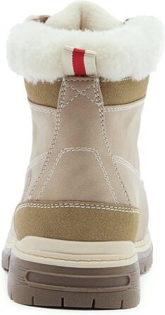 Черевики для туризму та зимові черевики ANJOUFEMME для жінок, водонепроникні та теплі зимові черевики для активного відпочинку, трекінгу та зимових прогулянок (42 EU, A19 Pelzbeige)