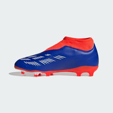 Дитячі футбольні бутси adidas Predator League без шнурівків, розмір 29 EU, колір Lucid Blue/Cloud White/Solar Red
