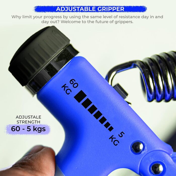 Boldfit Набір для зміцнення хвата 2 шт, 60 кг (Помаранчевий, Синій)