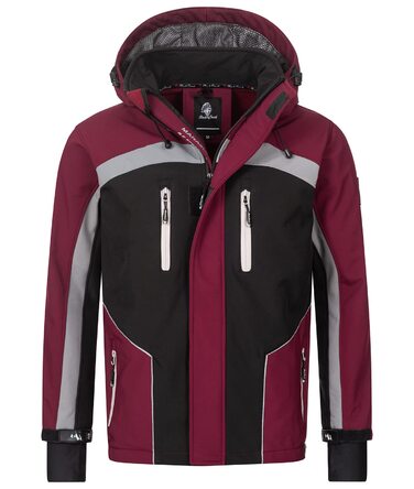 Чоловіча куртка Softshell Rock Creek Outdoor H-311, виночервона, розмір L