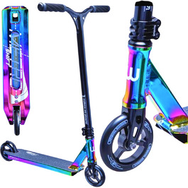 Трюковий самокат Longway Metro Rainbow 79 см для парку з наліпкою F26 2K19