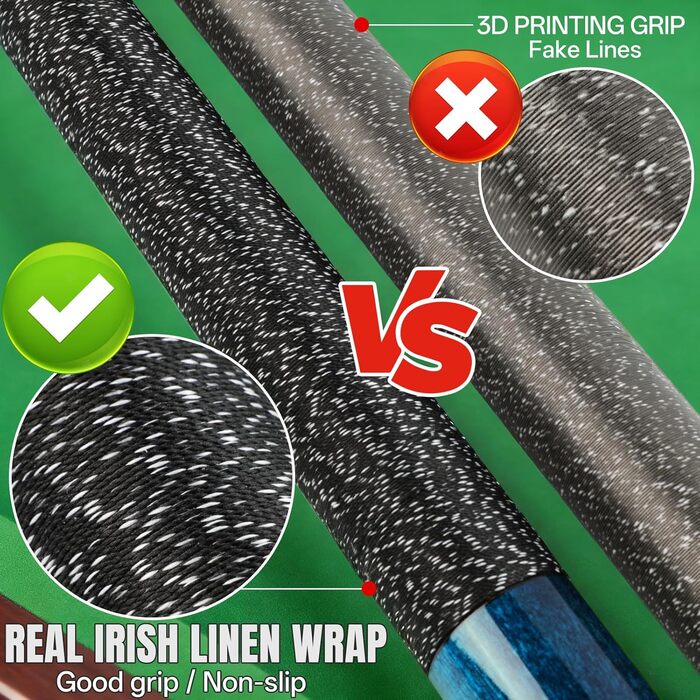 Набір більярдних київ Aklot (4 шт.) з канадського клена, 147 см, для професійних гравців, вага 510-595 г